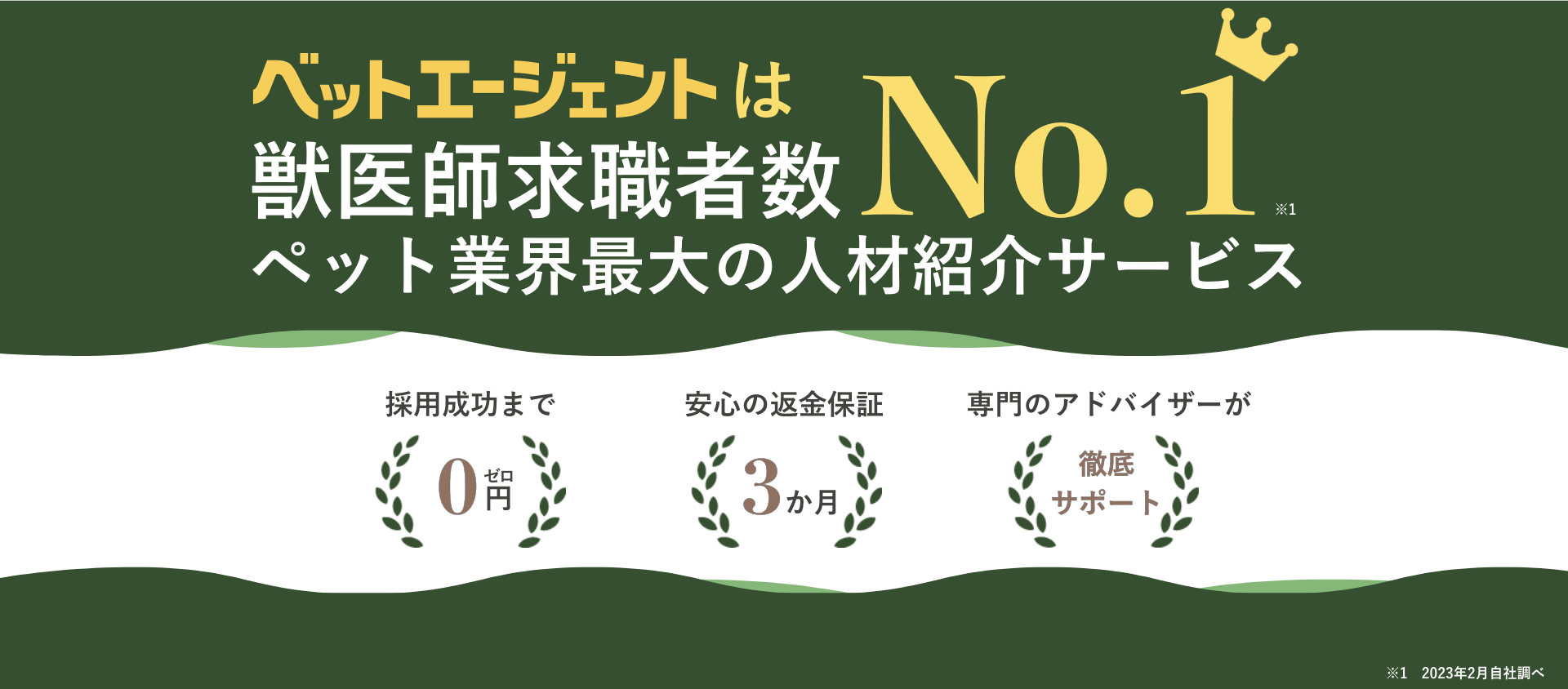 獣医師求職者数ペット業界最大の人材紹介サービス